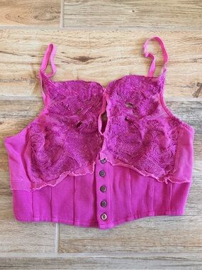 Free People Have my Heart Crop top